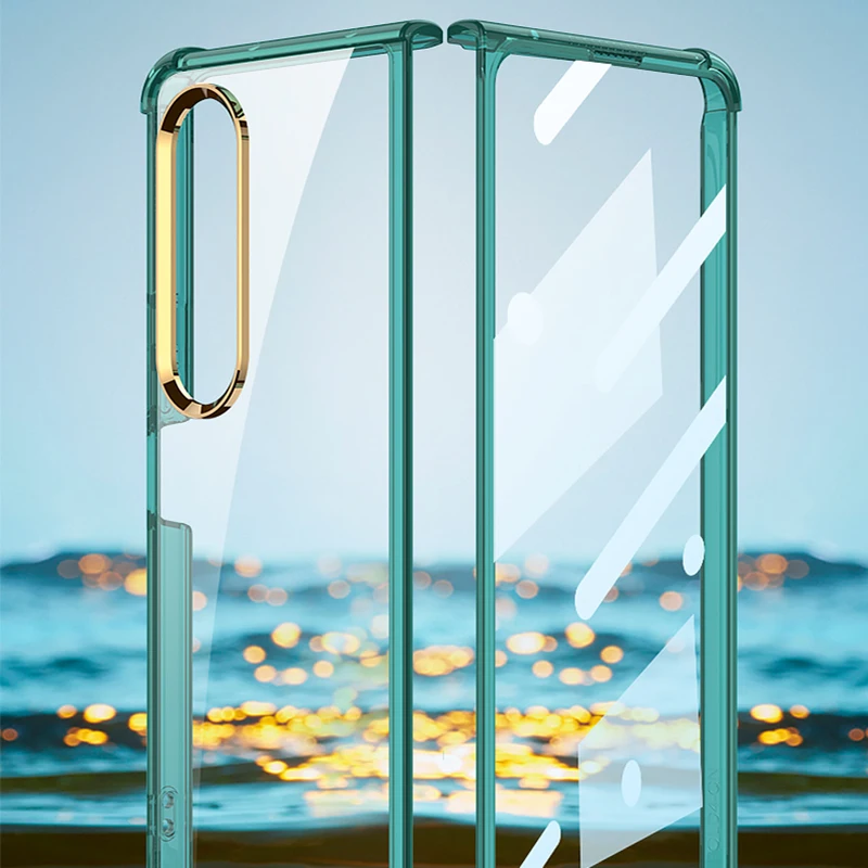 Shockproof Reinforced Corners Case for Samsung Galaxy Z Fold4 5G Transparent Back Cover for Samsung Galaxy Fold 4 Case Funda
