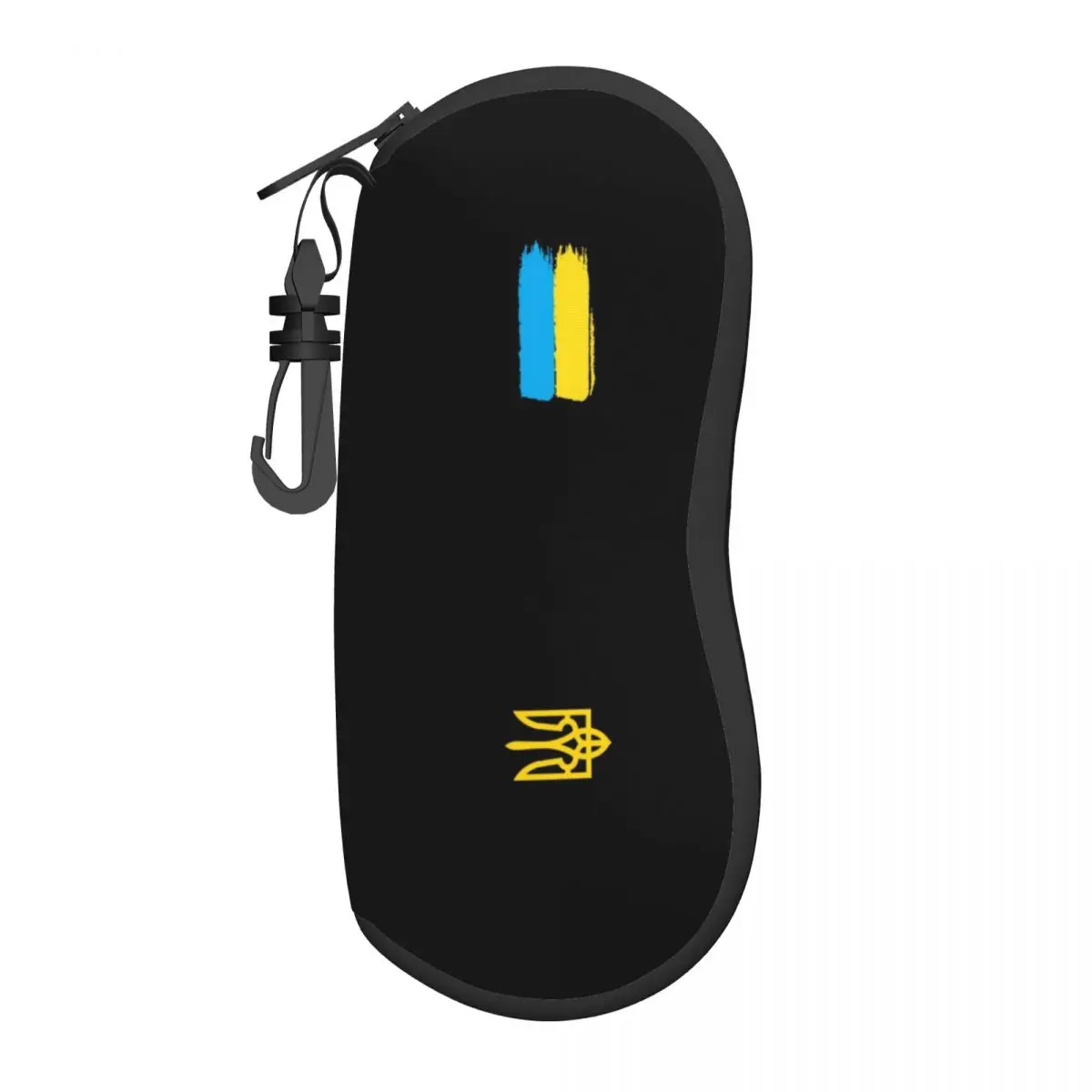 Ukrainian Flag Stripe Shell Eyeglasses Case Women Men Cute Coat Of Arms Of Ukraine Tryzub Glasses Case Sunglasses Box Pouch