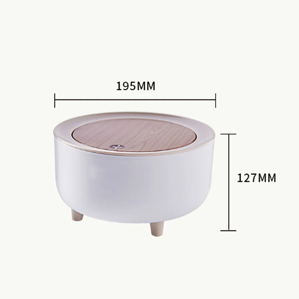 

Desktop Trash Can ABS PP Material Small Size Press Lid Modern Mini Waste Bin for Home Office Use Design