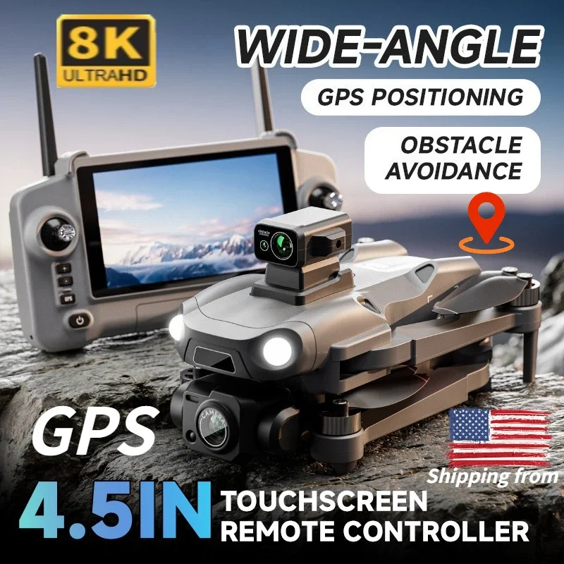 M24 8K GPS Intelligent Drone Large Touchscreen 5G Video Transmission Smart Obstacle Avoidance Return Home&Gift Delivery Gift Box