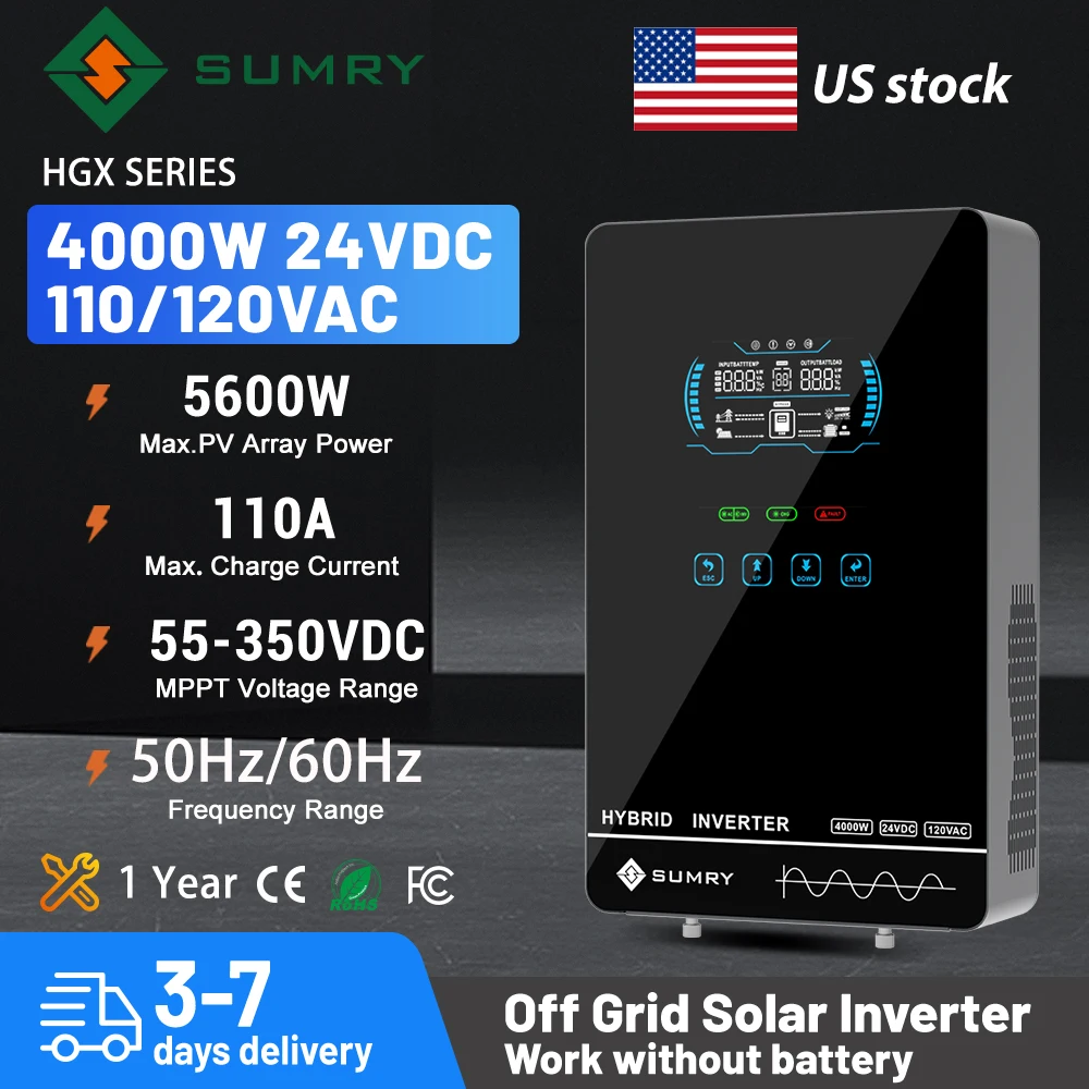 Mppt Charge Controller - Sumry-inversor Solar fuera de la red,