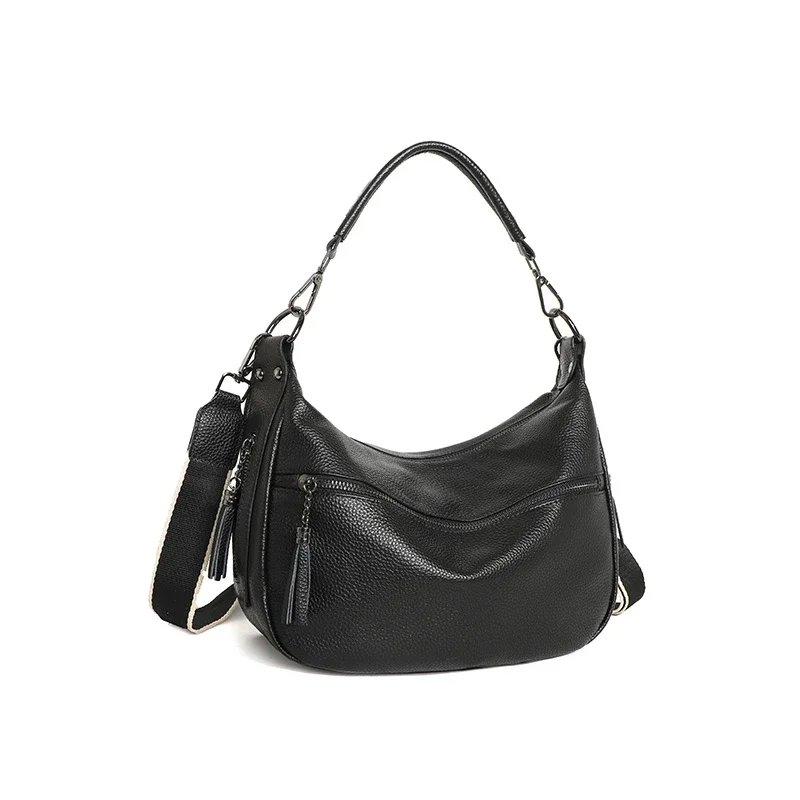 Echtes Leder Hochwertige Damen-Tragetasche Designer-Umhängetasche Retro Casual Damen-Schulter-Messenger-Handtaschen 2026 – Detail 12