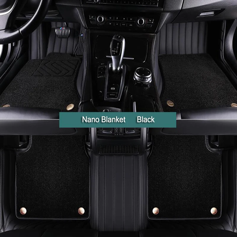 double layer Custom Car Floor Mats For Audi Etron Q4 e-tron Q5e-tron Auto Carpets Foot leather floor liners