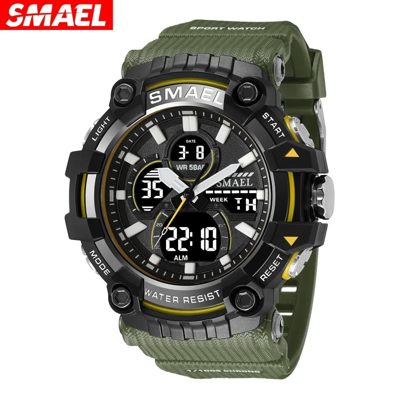 Smael Popular Electronic Watch Men's Sports Watch Waterproof Multifunctional Electronic Watch