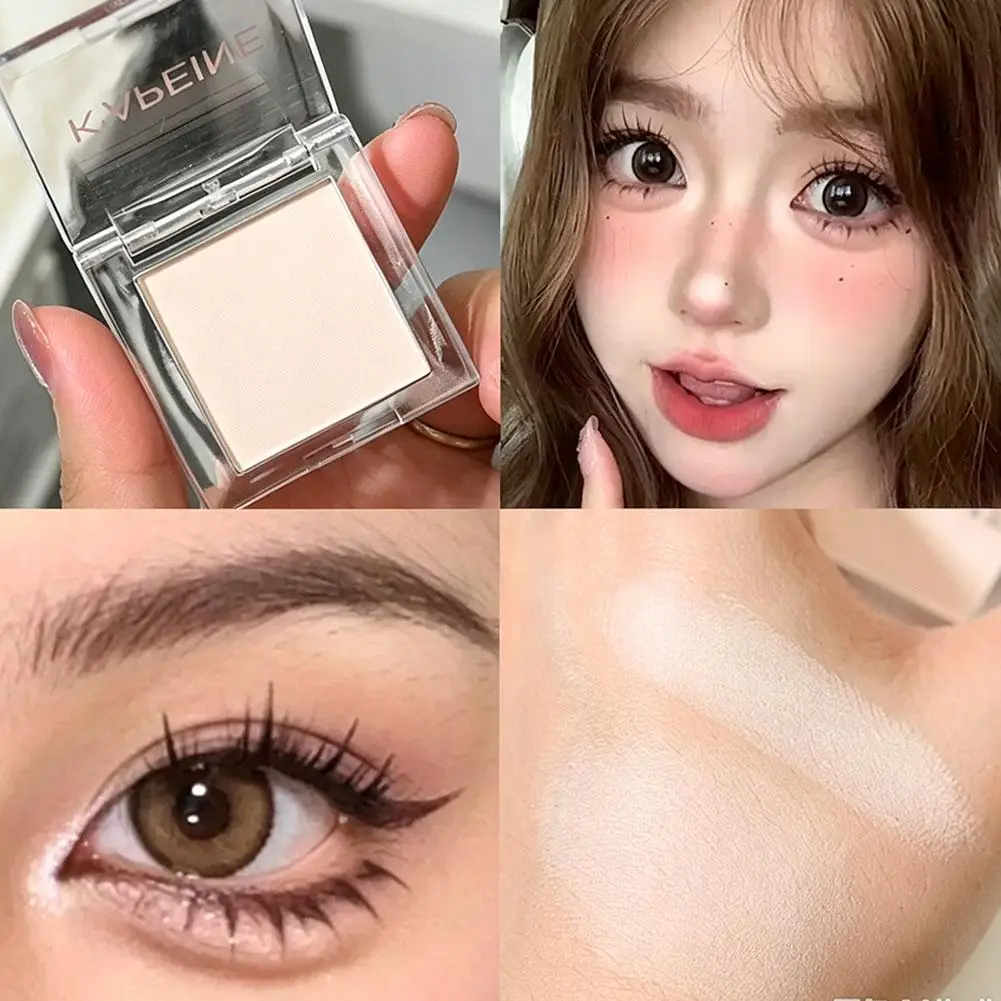 Single Color Highlight & Eye Shadow Powder Delicate, Natural, Lightweight, Matte Finish Eyeshadow Soft Focus Makeup Brightening