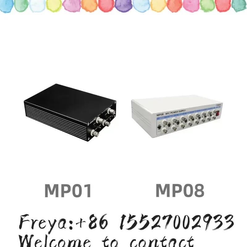 ABTEC MP01 MP08 Microphone Power Supply ICP Constant Current Source 0dB 20dB Gain Adjustment