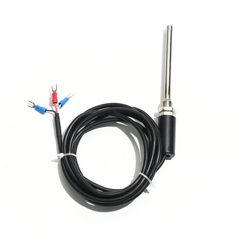 Sensor de temperatura cu50 m12 * 1, sonda de aço inoxidável, fio à prova d'água, resistência de 1.5m, sistema de 3 fios para fogão de explosão quente interno, 1 peça