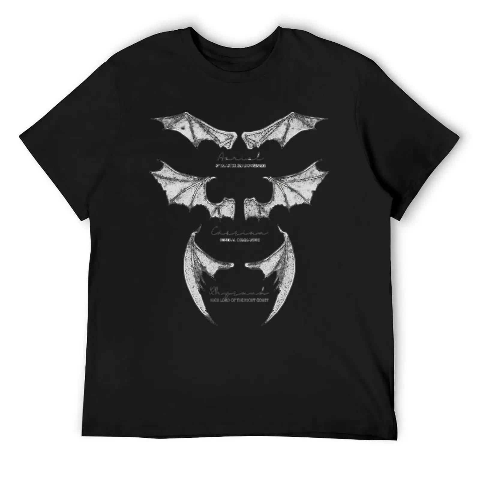 Batboys - Rhysand, Cassian, Azriel Wingspan Design T-Shirt man clothes customs quick-drying mens vintage t shirts