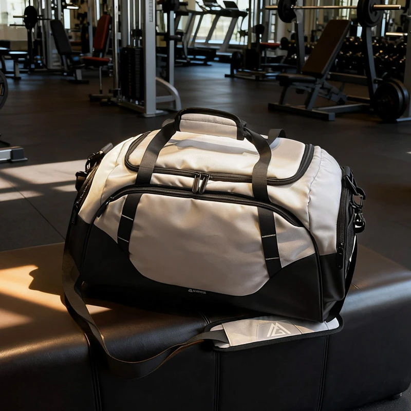 

Fitness Travel Bag, Extra Large Capacity, Can Be Carried by Hand, Worn over the Shoulder or Cross-Body, Portable Layered Storage, Suitable for Both Men and Women