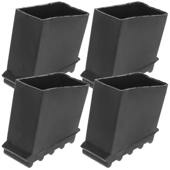 4-teilige Leiterfußabdeckung, Fußzubehör, rutschfeste Pads, Abdeckungen, Holztischbeine, Gummischutz, Ruhematte