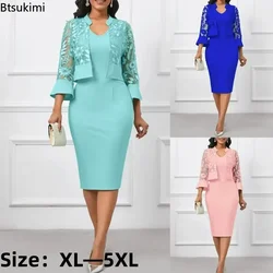 2024 Set da 2 pezzi da donna Abiti africani per le donne Abito longuette aderente Abiti da sposa eleganti Ankara Africa Abito lungo Nuove abiti