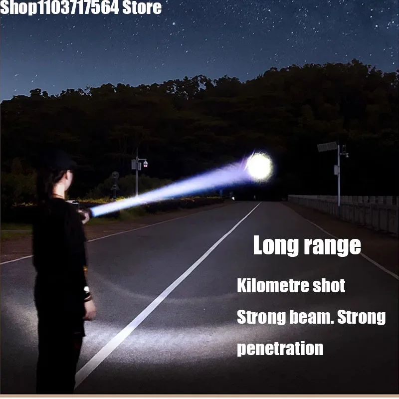 

Most Powerful LED Flashlight USB Rechargeable Torch Light High Power Flashlight Tactical Lantern Long Shot Hand Lamp For Camping