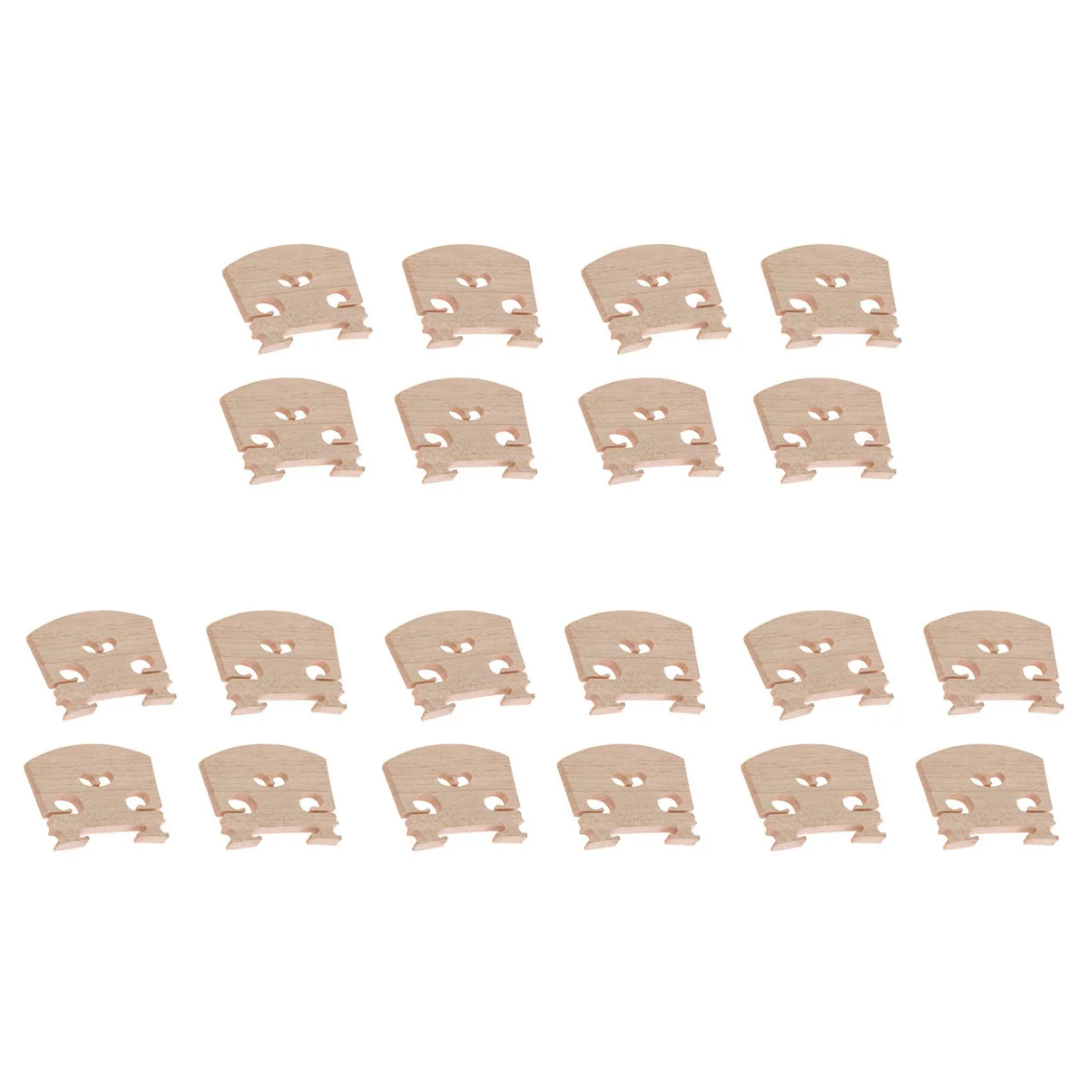 أجزاء الكمان A71P كمان-Bridge-5pc-4/4 أجزاء كمان جسر القيقب، 20 قطعة #1