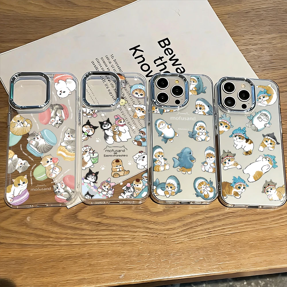 Милый чехол для телефона с изображением кошки M-mofusands для Samsung Galaxy A57 A56 A36 A26 A06 A55 A35 A16 A54 A34 A25 A24 A15 A14 A05S A05 A73 4G 5G