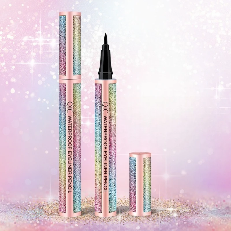 Starlight Liquid Eyeliner Pen Waterproof Quick Dry Easy Control Felt Tip for Beginner All Day Wear Smudge Proof Space Theme Gift