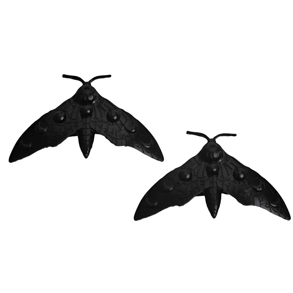 กิ๊บติดผมรูปแมลงเม่าแบบกอธิคสำหรับผู้หญิง 2 ชิ้น – เครื่องประดับผมโลหะวินเทจสีดำ เหมาะสำหรับวันฮาโลวีน คอสเพลย์ และชุดแฟนซี