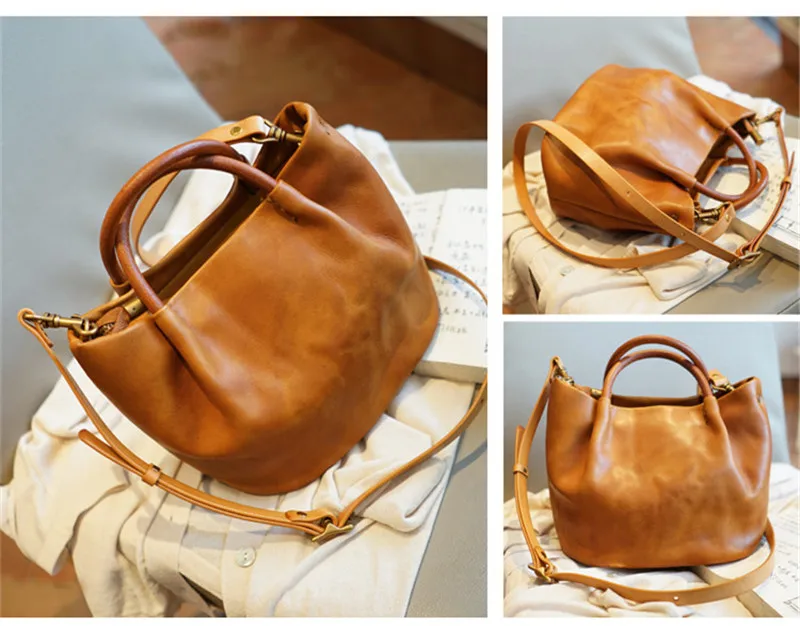 Vintage casual simple genuine cowhide ladies small handbag fashion luxury real cowhide women\'s party shoulder crossbody bags