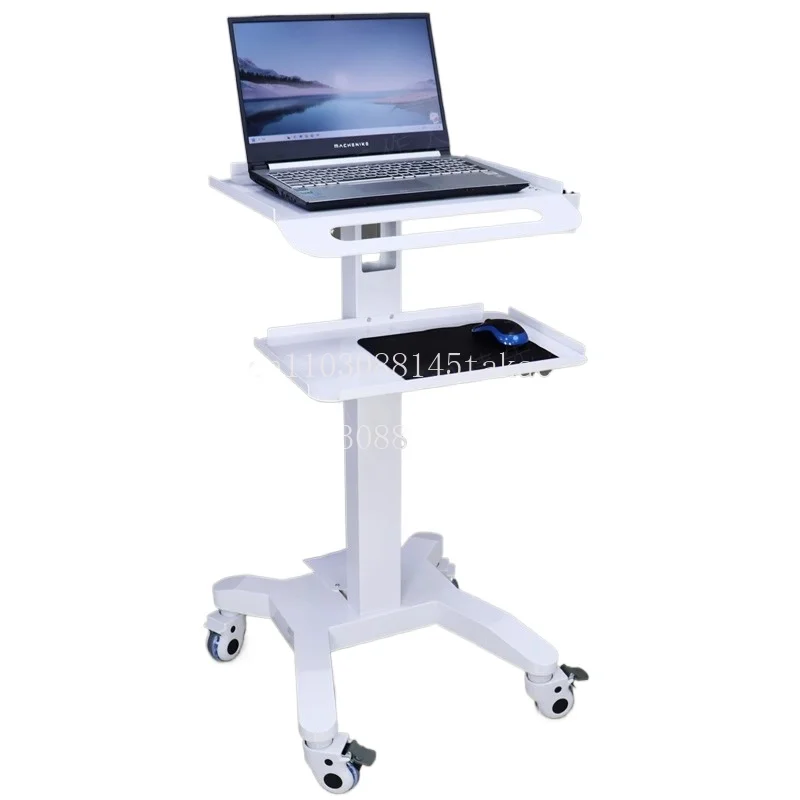 Dental mobile mouth scan trolley Multifunctional instrument Instrument trolley Oral endoscope Notebook Medical display table