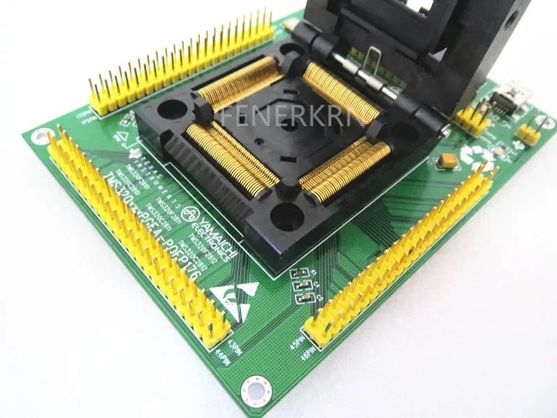 DSP-TMS320F28375 2812 28335 banco de teste de soquete de teste de assento de teste IC