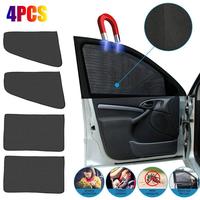 Car Magnetic Sun Shade Cover Side Window Sunshade UV Car Film Full Protection Accessories Blackout Curtain Mesh Black Black Y4Q6