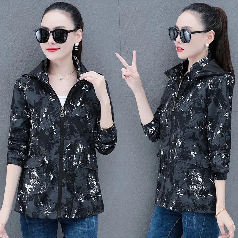 Spring Windbreaker Coat Women's Mid-Length 2023 New Spring And Autumn Korean Version Loose Casual All-in-one Charge Clothes X999