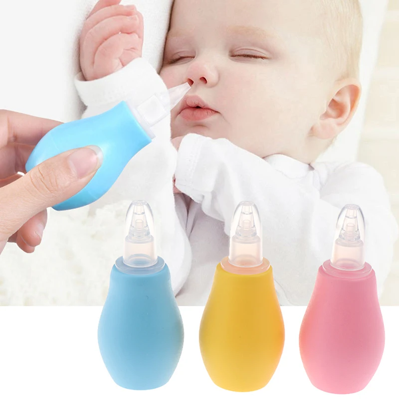 1PC Silicone Baby Safety Nose Cleaner Vacuum Suction Children Nasal Aspirator Baby Care Diagnostic-tool Vacuum Sucker