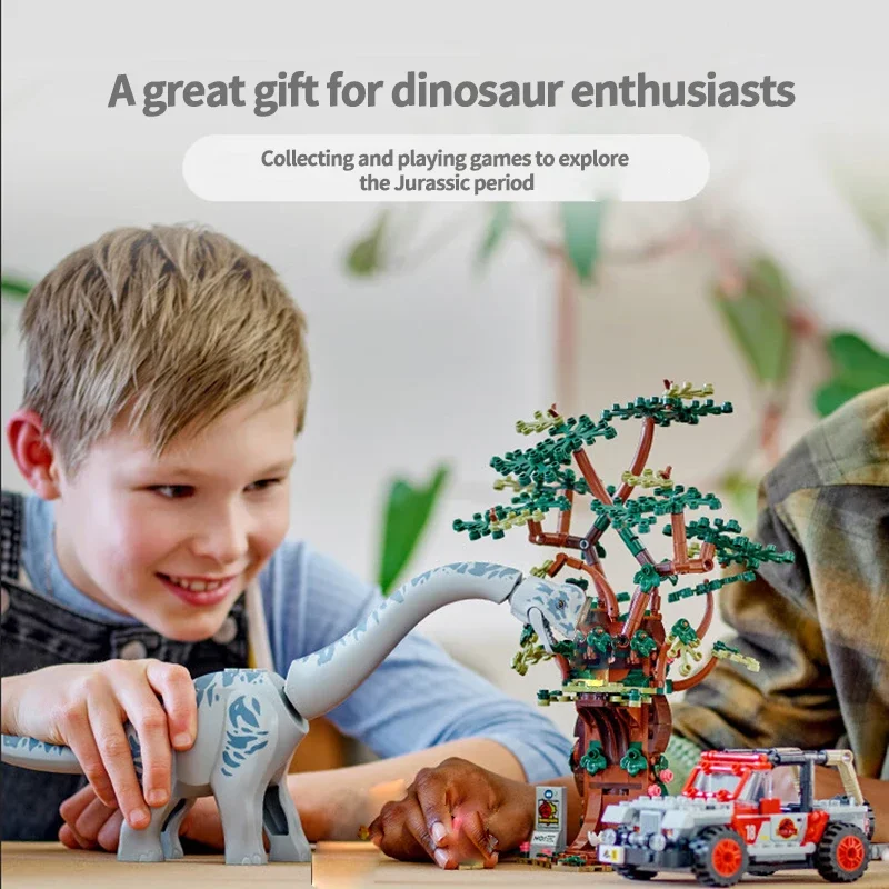 Dinosaurus Serie Gigantische Brachiosaurus Plesiosaurus Bouwstenen Model Speelgoed Kinderen Puzzel Monteren Speelgoed Voor Kinderen Geschenken