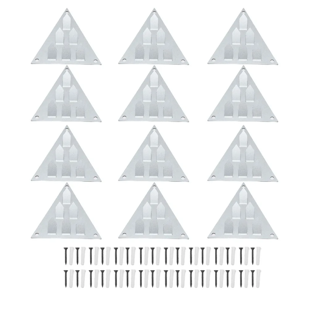 12 Pcs 6-Prong Impaling Clips Surface Mount With Screws Push On Impaler Mounts Sound Isolation Clips Recording Studio