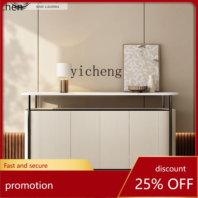 

HXL Slate Dining Side Cabinet Locker Modern Simple Entrance Cabinet Wall Locker