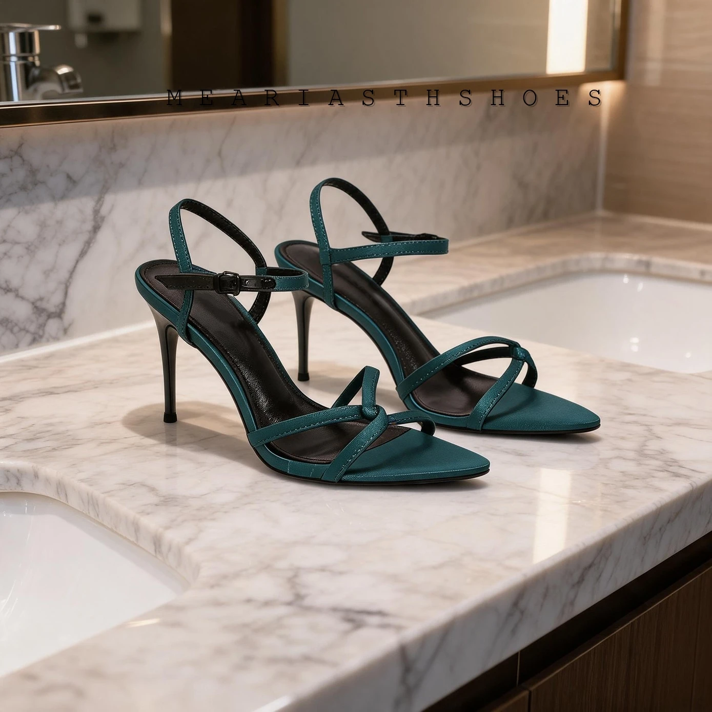 صنادل نسائية أنيقة بكعب عالٍ ر - مراجعة Sandal Strappy Heeled وسعره
