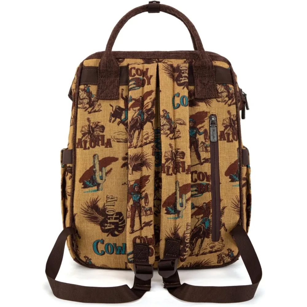 حقيبة نهارية غربية كاجوال للسيدات للكلية والسفر والعمل - حقيبة ظهر متعددة الاستخدامات على الطراز الغربي #5