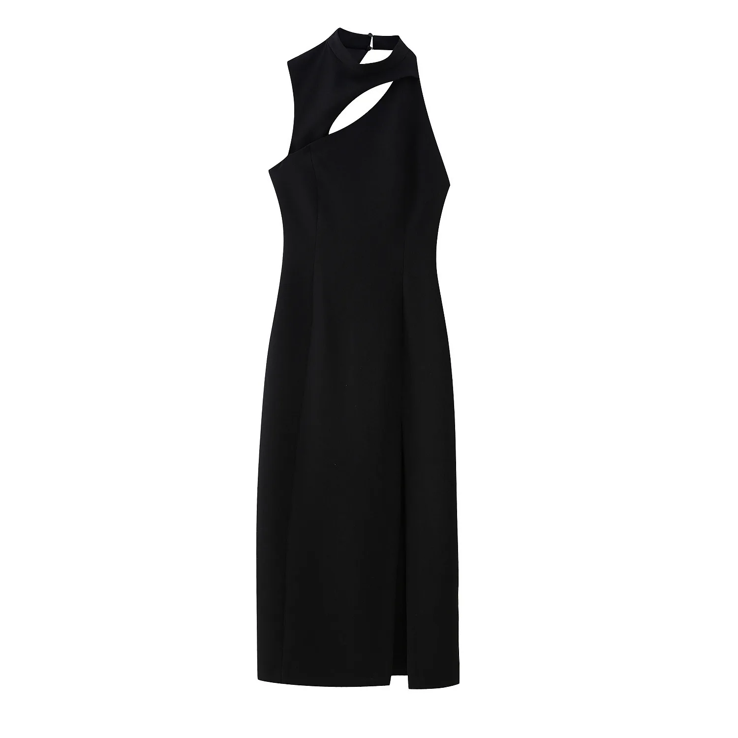 

Spring new women's clothing with personalized street style open design sleeveless halter neck sexy elegant style dress
