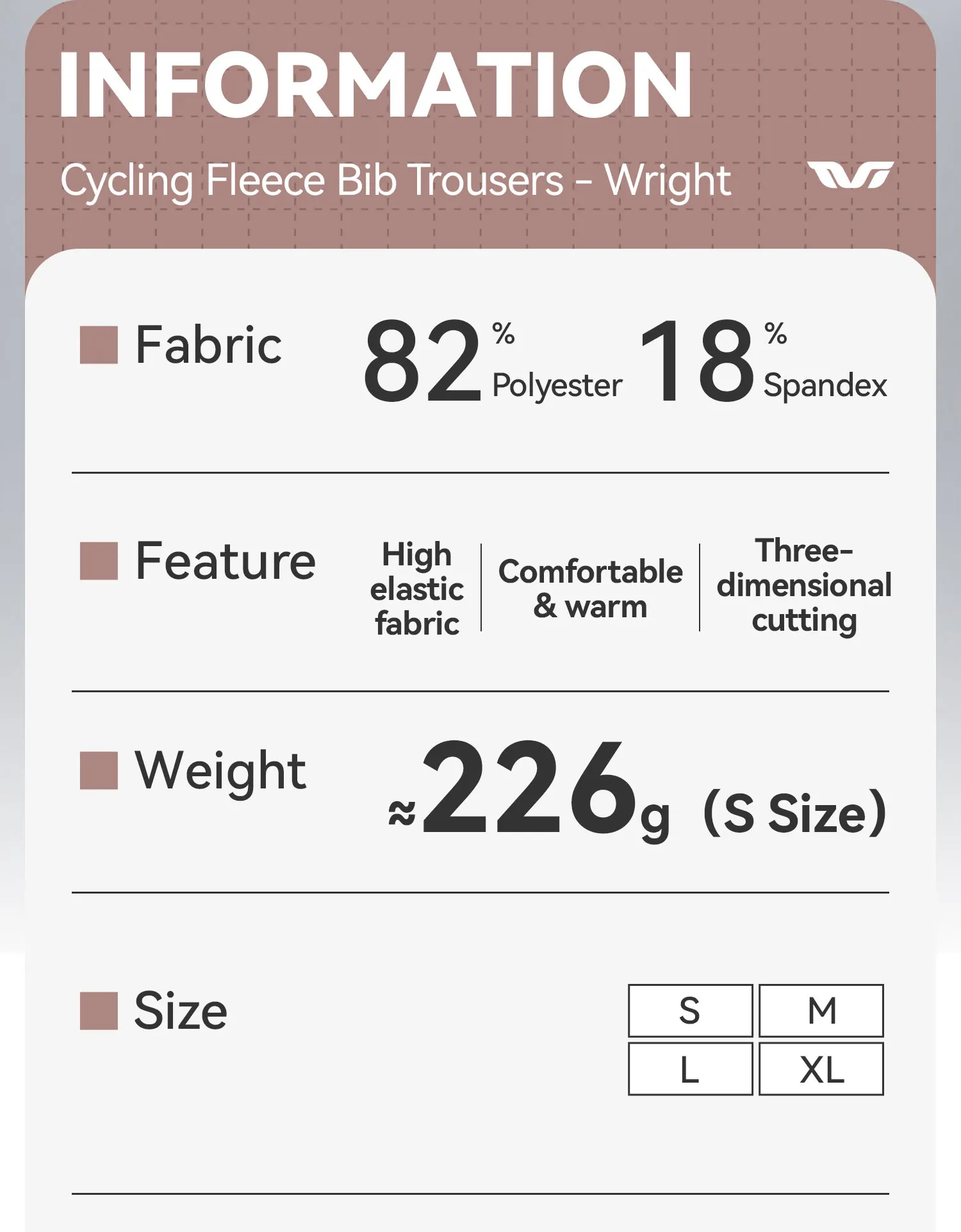 ROCKBROS TVI Damen Fleece-Radtrikot-Latzhose, lange Thermo-Winddichte Radhose, elastische Radtrikot-Latzhose mit Taschen – Detail 3