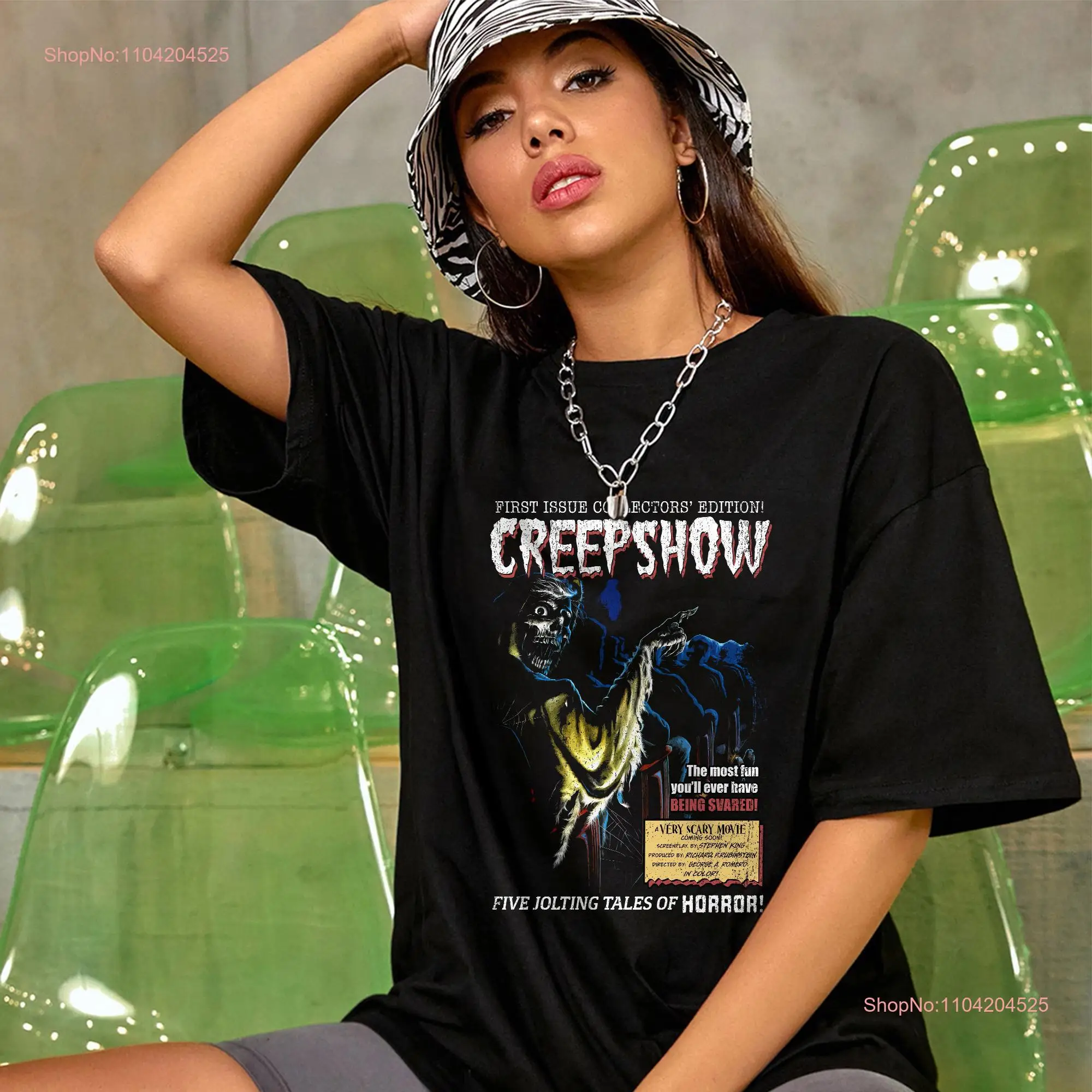 Creepshow T shirt Stephen King SweaT George Romero Horror Movies Movie Poster Vintage 1980s long or short sleeves