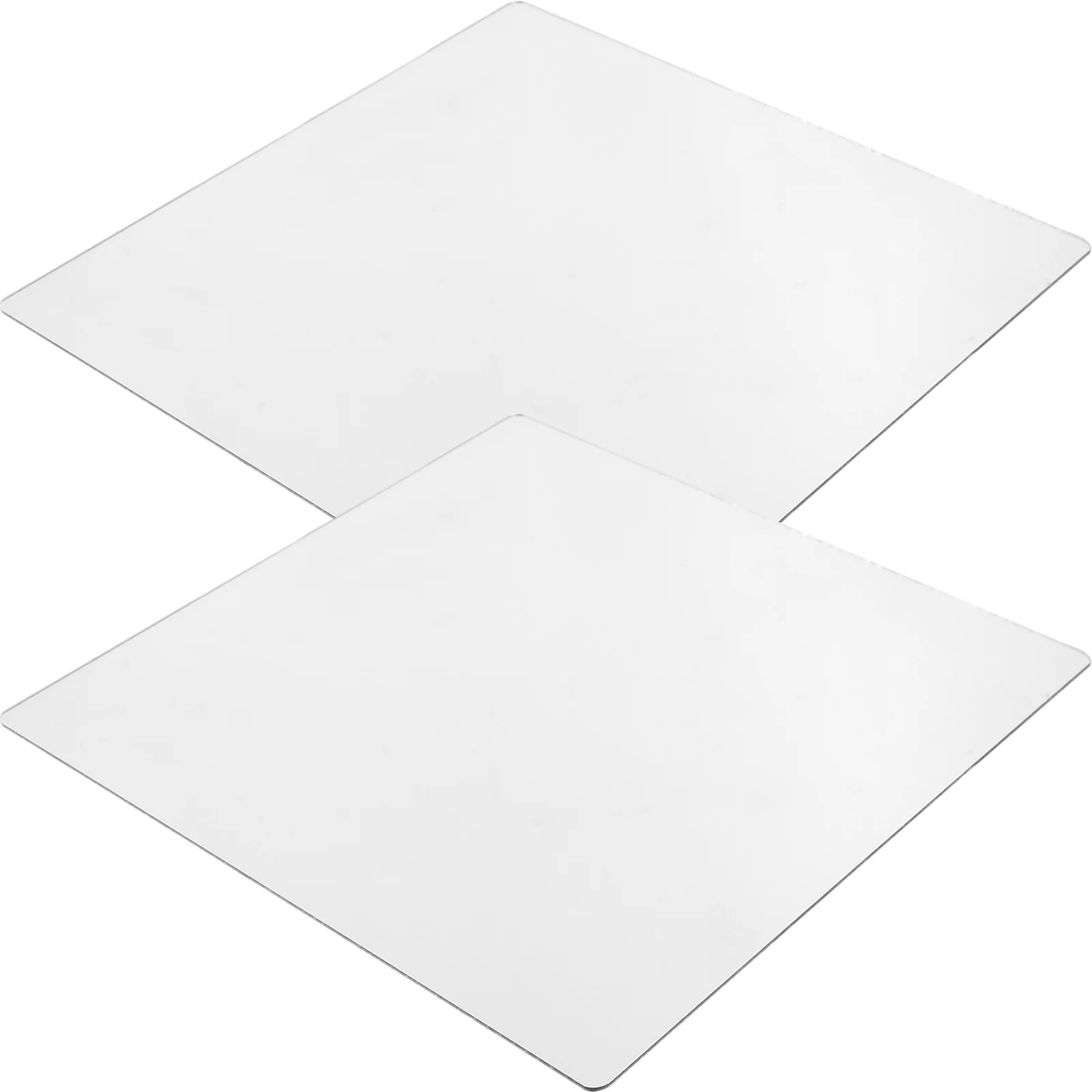 

2 Pcs Decorations Wall Mirror Bathroom Mirrors for Vanity Mount Makeup Adhesive