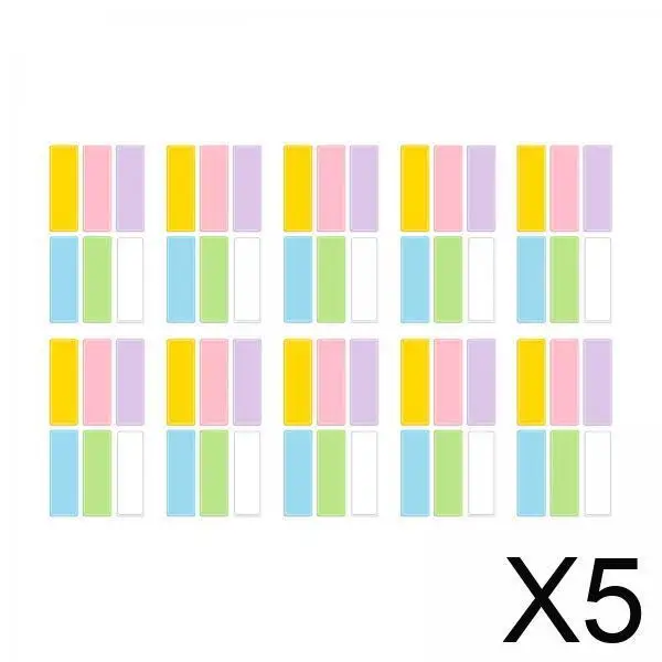 

5x липкие заметки, разные блокноты, наклейки для письма для офиса или работы, плавное письмо, водонепроницаемые прочные книжные заметки