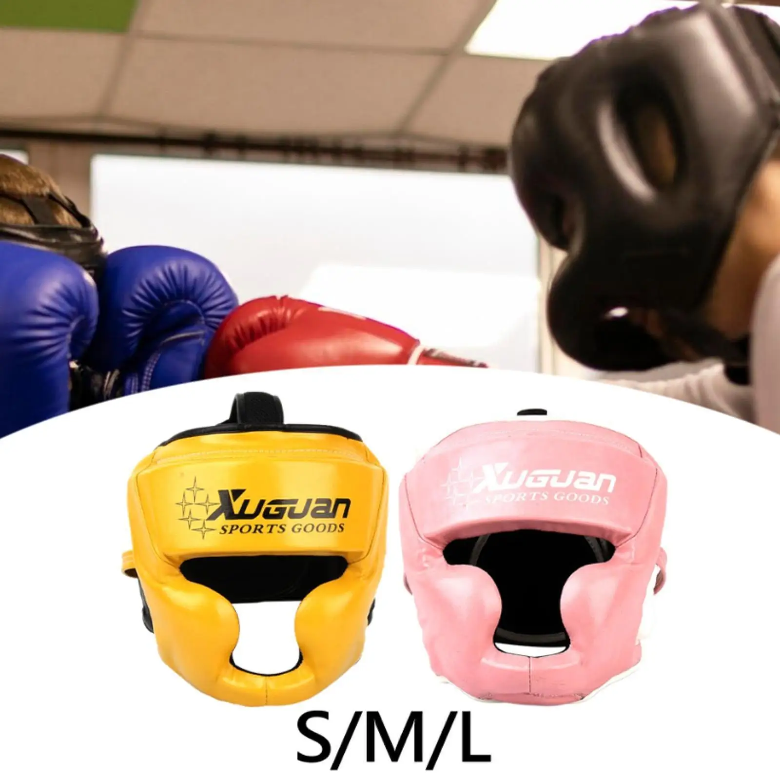 

Boxing Headgear Ventilated Head Gear Padded Comfortable Training Helmet