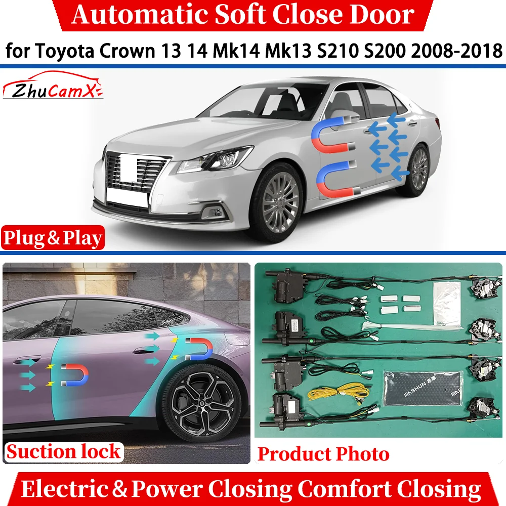 Für Toyota Crown 13 14 Mk14 Mk13 S210 S200 2008-2018 Automatische Soft-Close Tür Elektrische Power Komfort schließen Saug System
