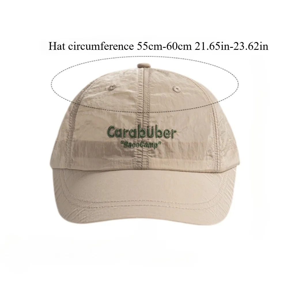 Fashion Wide Brim Baseball Cap Letter Embroidery Mesh Breathable Waterproof for Men Women Outdoor Sports Running Jogging Travel
