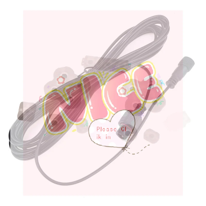 【BA】5M Low Frequency Universal Solar Spotlights Waterproof Cord Extension Cable 2Pin Male To Female Connector Floodlight Cable
