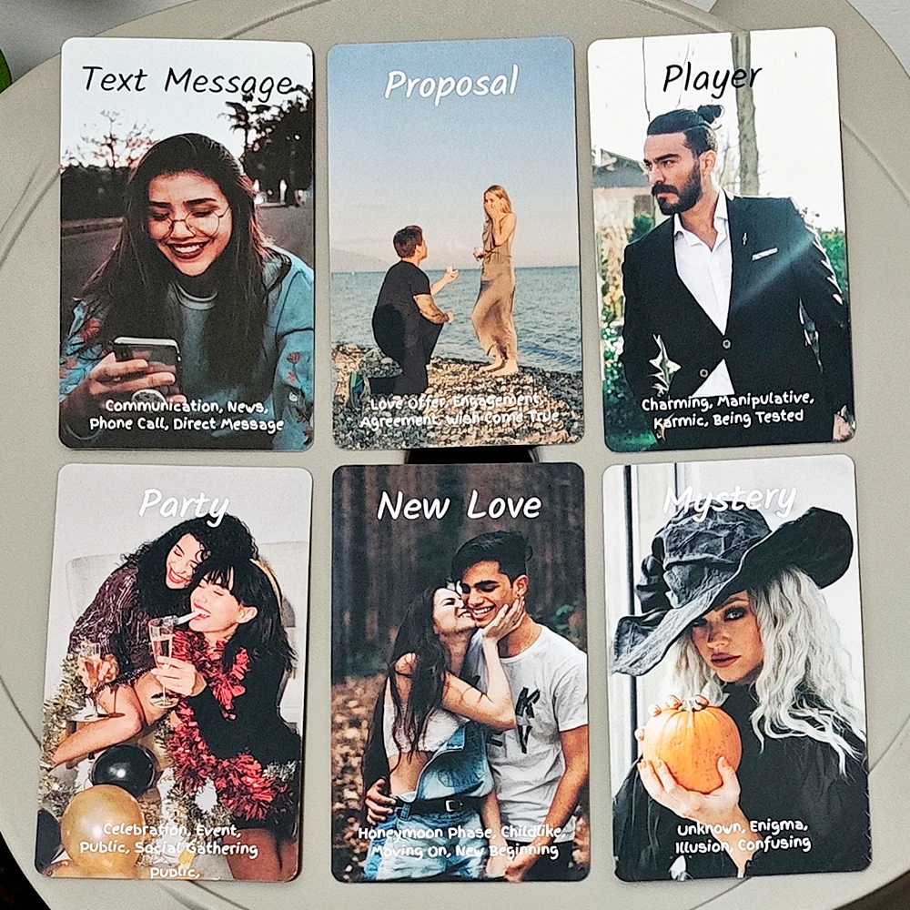 The Love Oracle Deck 10.3*6cm - 54 Modern Romance Cards for Soulmate & Twin Flame Guidance - Intuitive Relationship