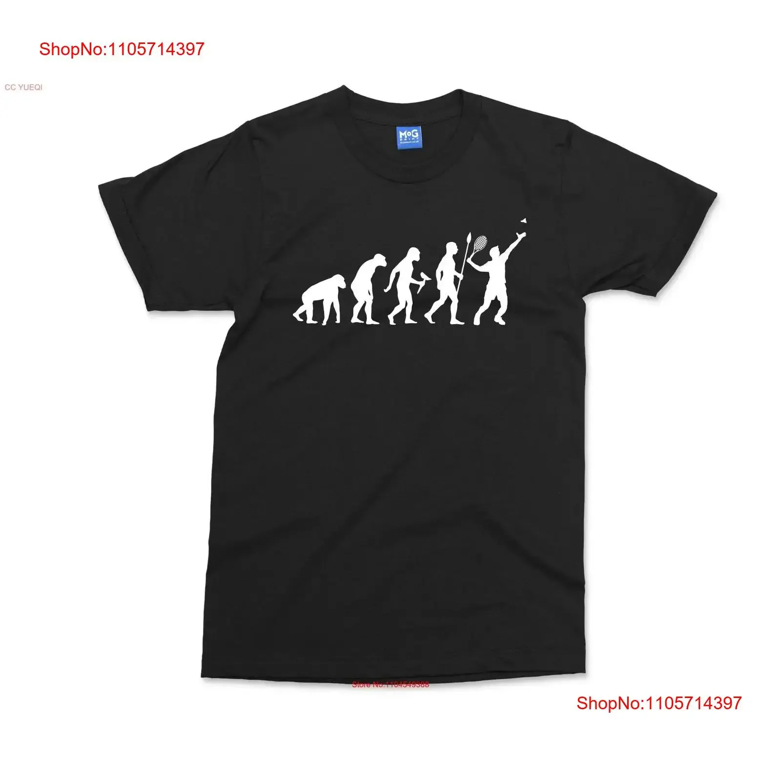 Evolution of Badminton T shirt Player s Funny Parody Shuttlecock Racquet Sports For Him Her UNISEX Top vintage Washed Soft