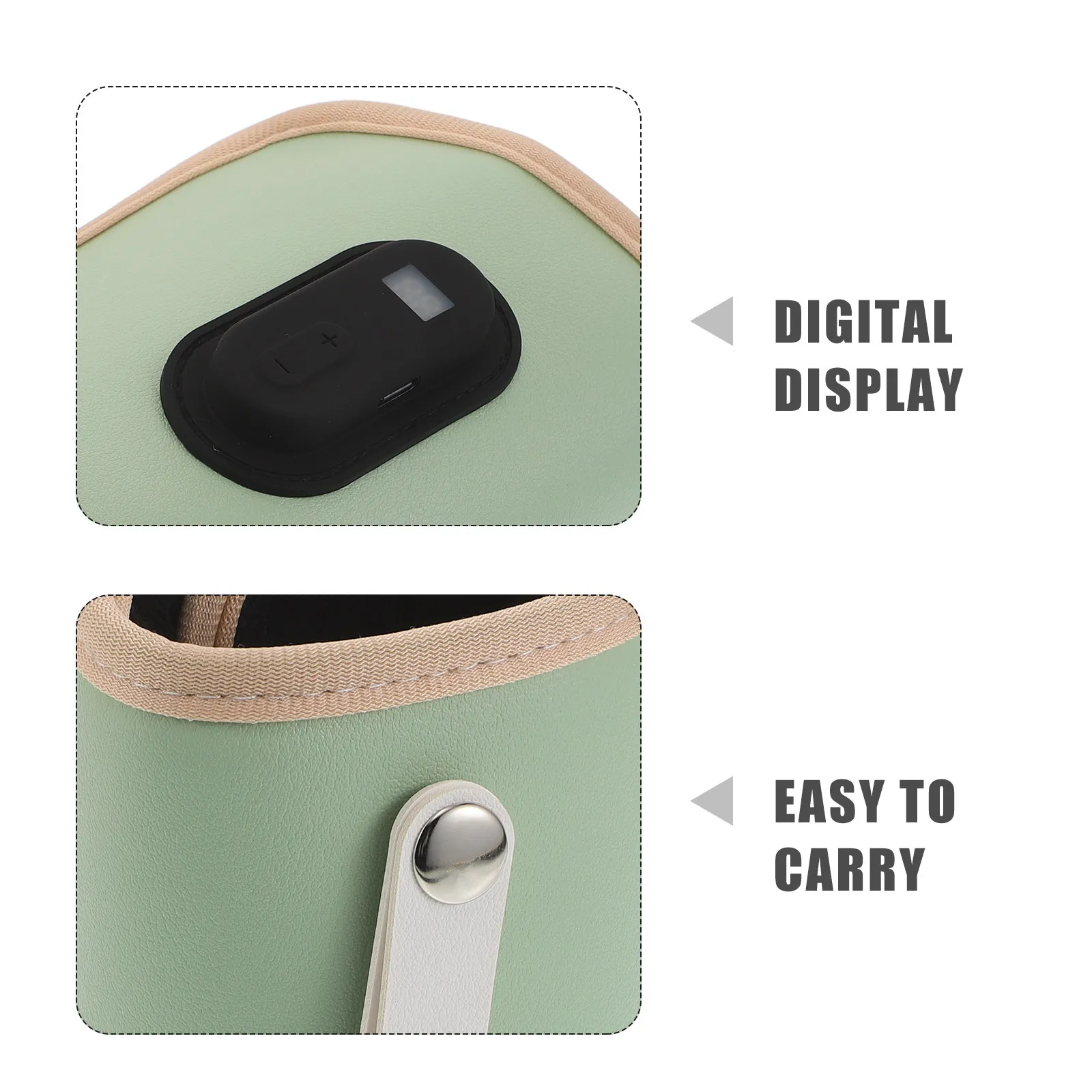 Portable Bottle Warmer Travel Baby Bottle USB Fast Heating Sleeve Insulated Cover Adjustable Temperature Digital Display