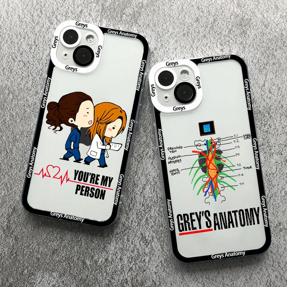 Greys Anatomy You are my person Soft Case for iPhone 11 12 13 14 15 16 Pro Max 12 13 Mini Clear Phone Shell 14 15 16 Plus