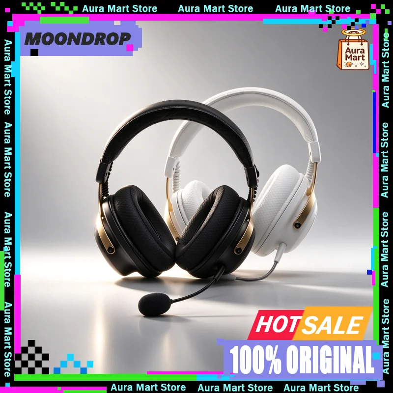 Moondrop GM01 Pro Headset 4 Mode Bluetooth 6.0 2.4GHz Wireless 50mm Driver Ultra Light AI Noise Cancelling Mic for PC PS5
