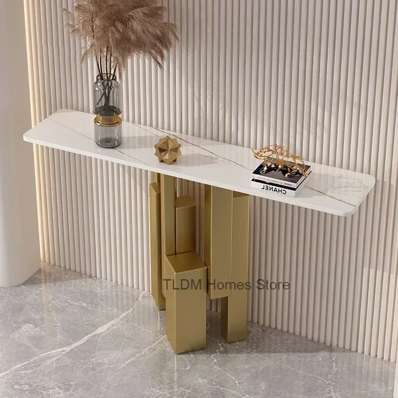 Luxury Design Console Tables for Living Room Corner Table Modern Entrance Table Nordic Hallway Furniture Home Decoration image 4