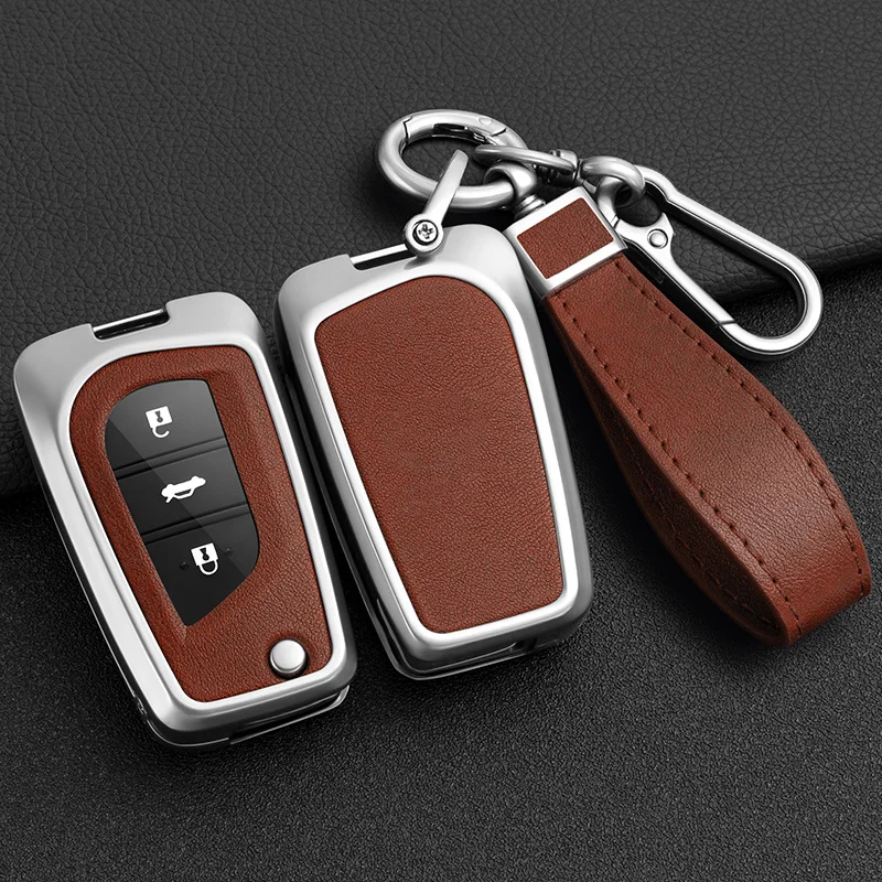 

Alloy Car Key Case Cover Shell For Toyota Yaris Rav4 Highlander Auris Avensis Aygo Scion TC IM 2015 2016