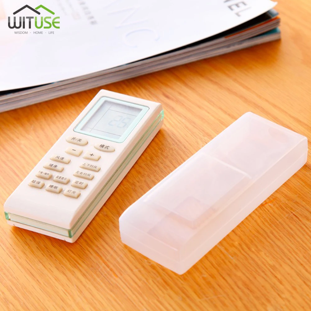 1pcs remote control cover silicone transparent tv remote control case air conditioning dust protect storage bag