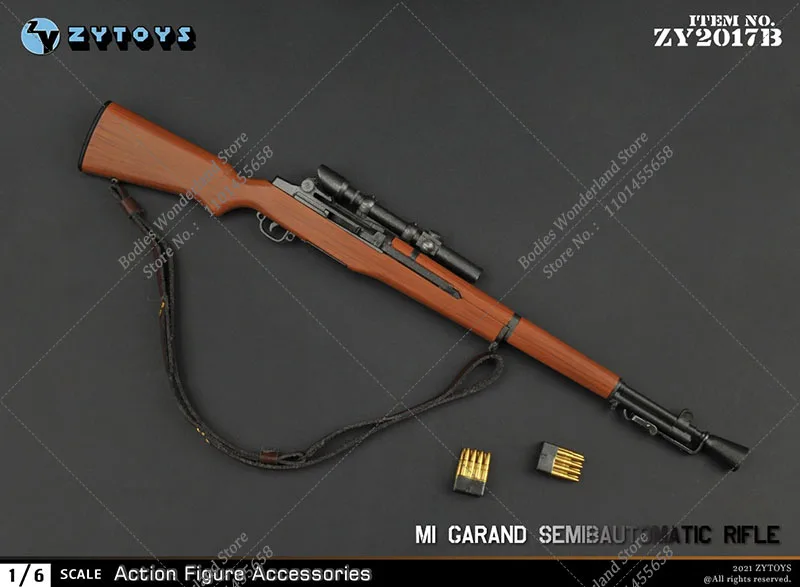 Zytoys zy2017 1/6 escala segunda guerra mundial arma do exército dos eua m1 garand rifle modelo para figura de ação de 12 polegadas soldado acessórios militares