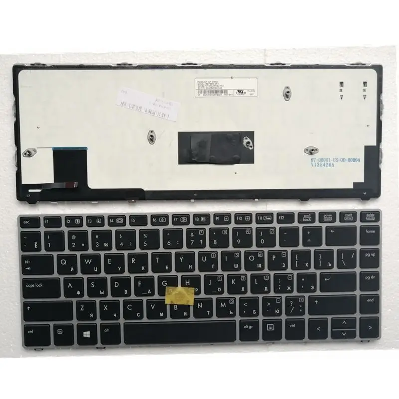 XIN-Russian-US  Backlight Laptop Keyboard For HP EliteBook Folio 9470M 9470 9480 9480M with Backlit with pointer
